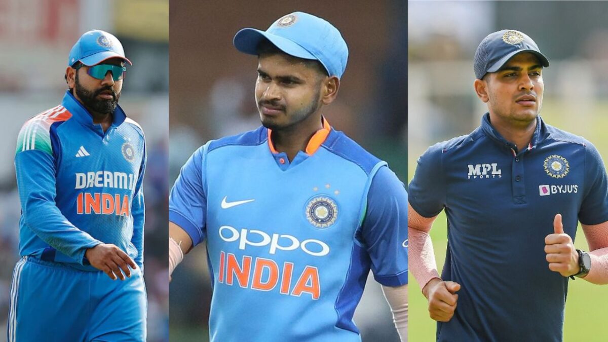 Rohit Sharma, Shreyas Iyer and Shubman Gill