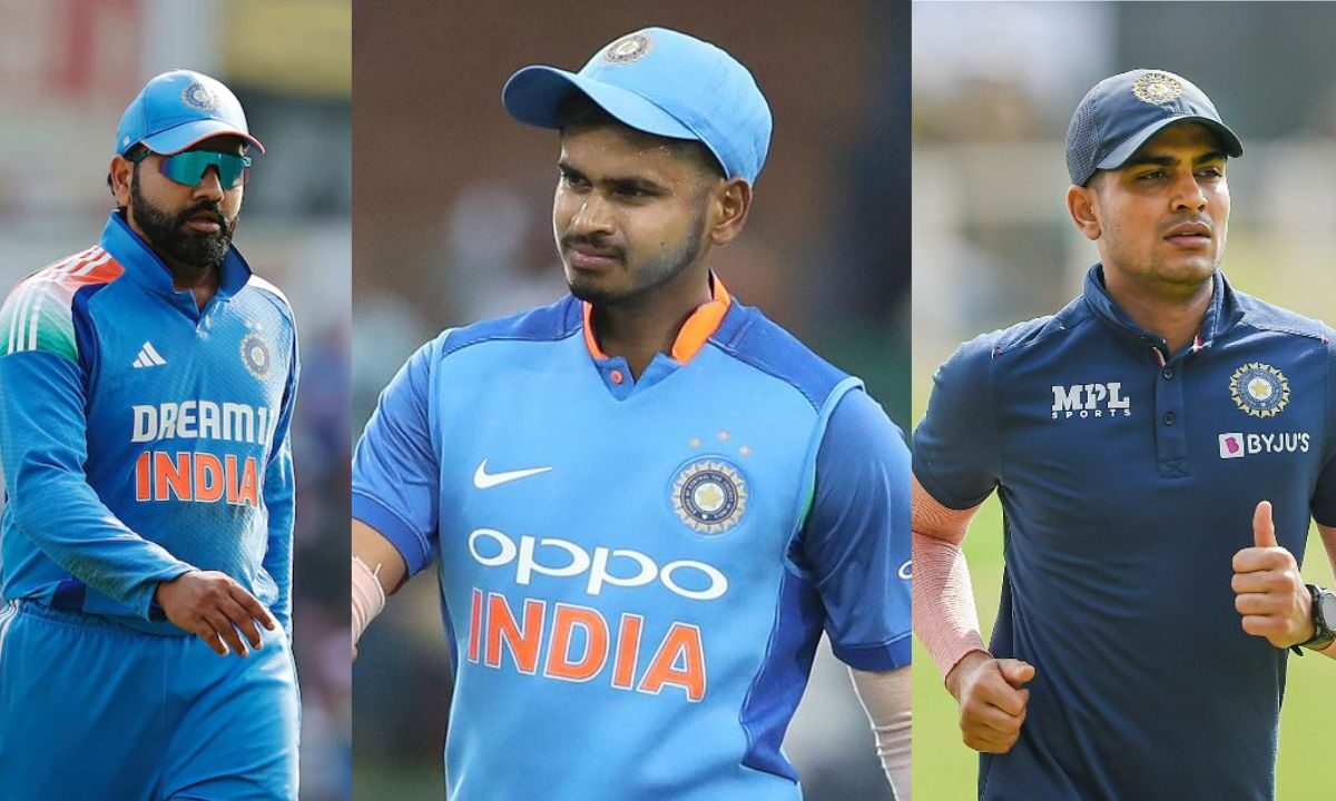Rohit Sharma, Shreyas Iyer and Shubman Gill