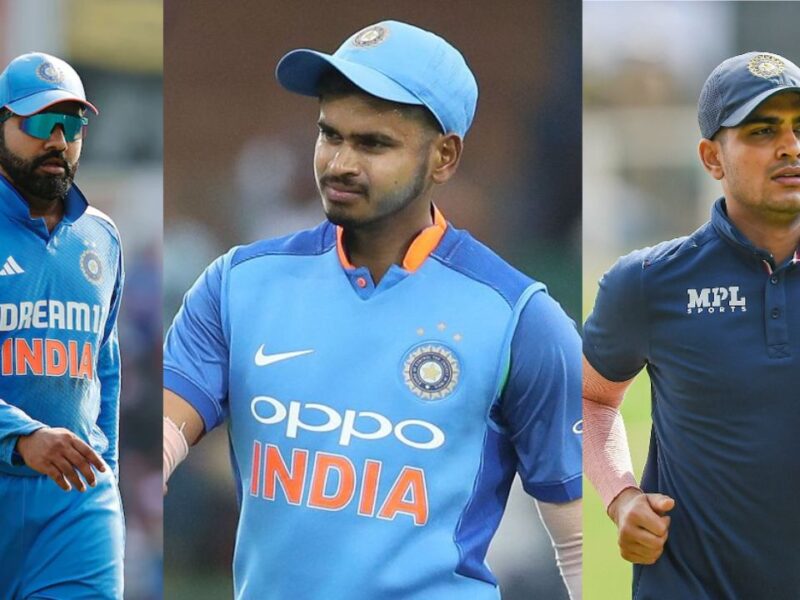 Rohit Sharma, Shreyas Iyer and Shubman Gill