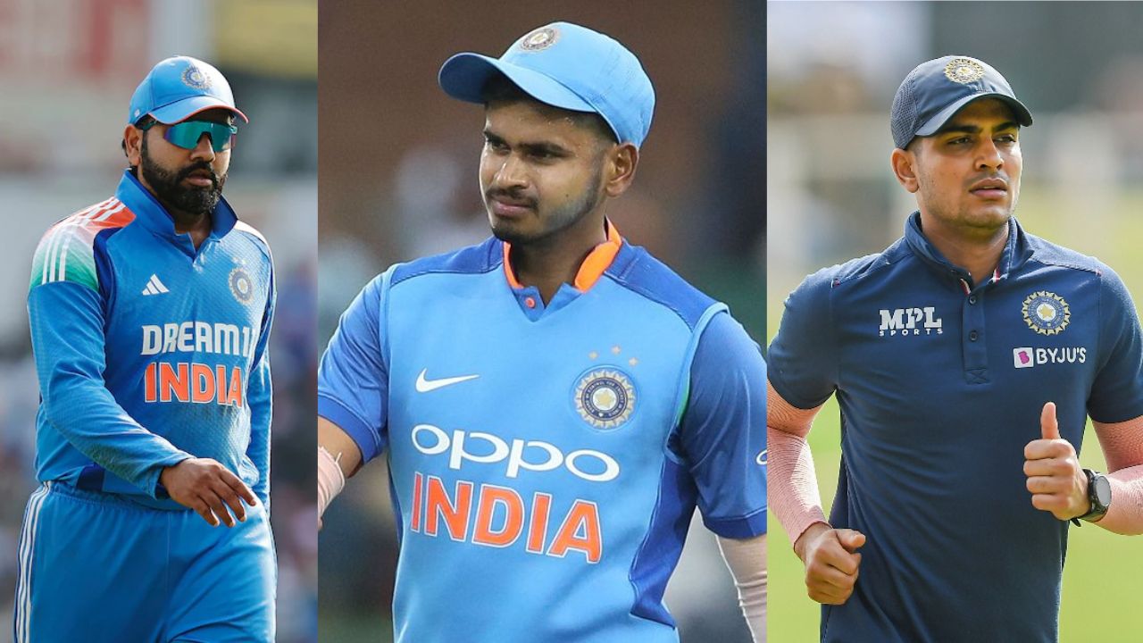 Rohit Sharma, Shreyas Iyer and Shubman Gill