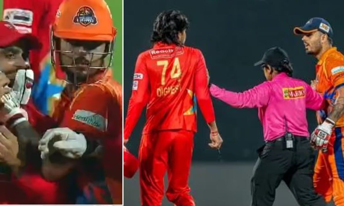 Nitish Rana और दिग्वेश राठी में हुई एक बार फिर झड़प, साथी खिलाड़ियों ने छुड़ाई लड़ाई