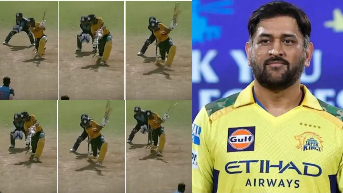 6,6,6,6,6,6,6..... This CSK player created a new history, created a unique record by hitting 7 sixes in 1 over, even Dhoni was surprised