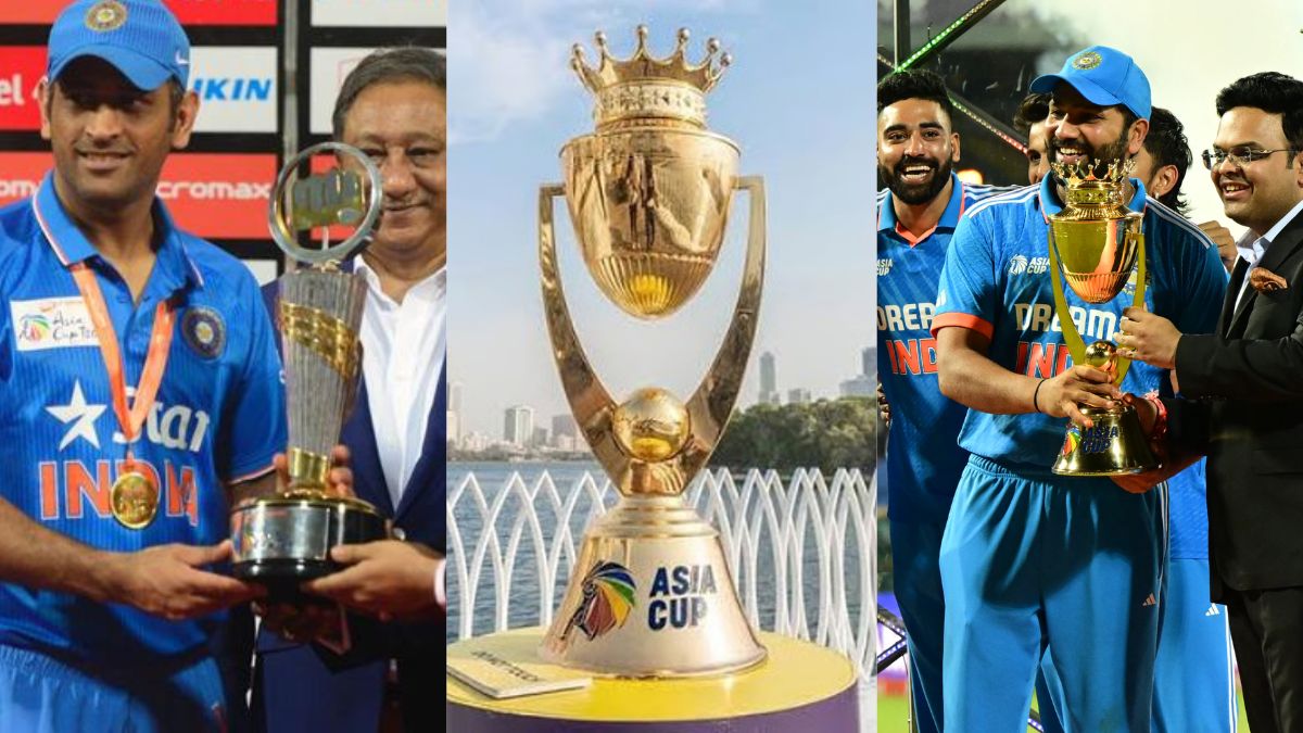 Most Asia Cup Trophy As Captain For India: Rohit has won two, Dhoni has won two, know which player has won the other 4 trophies
