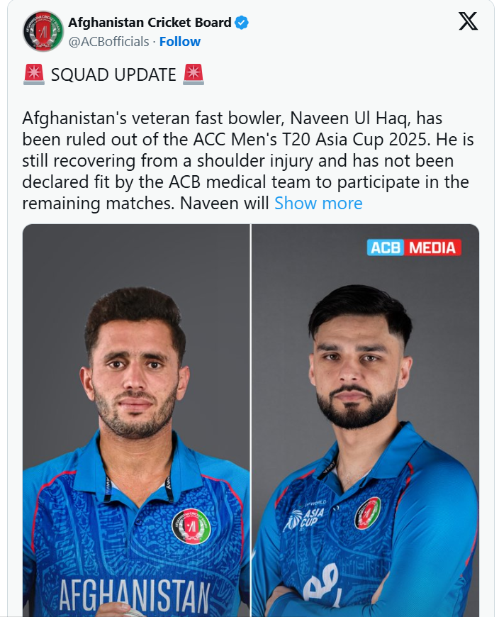 Pakistan के खिलाफ जीत मिलते ही आई बुरी खबर, चोट के चलते Asia Cup 2025 से बाहर हुआ Indian फैंस का चहेता खिलाड़ी 2