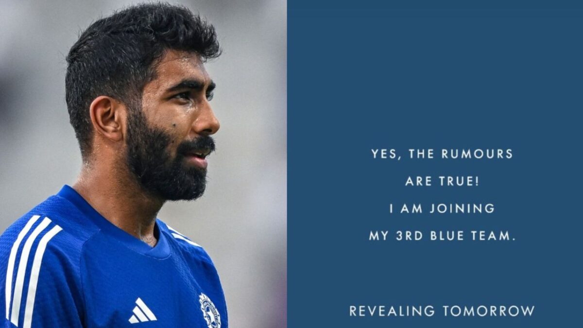 Jasprit Bumrah ने नई टीम से खेलने का किया फैसला, खुद सोशल मीडिया में पोस्ट कर किया ऐलान
