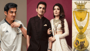 On the day of Asia Cup final, Gambhir had a fierce fight with his wife, Gauti looked very angry, everything was captured on camera.