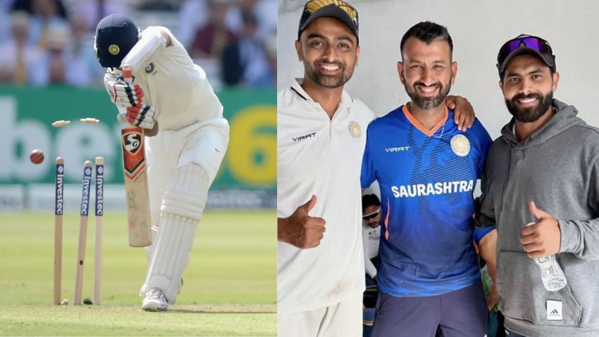 W,W,W,W,W,W.... Team with batsmen like Jadeja-Pujara in bad shape in Ranji, OUT on a score of just 25 runs