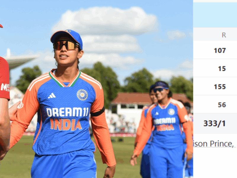 6,6,6,6,6,6..... The women's team of this country turned out to be ahead of India-England, making a score of 333/1 runs in the 20 over match.