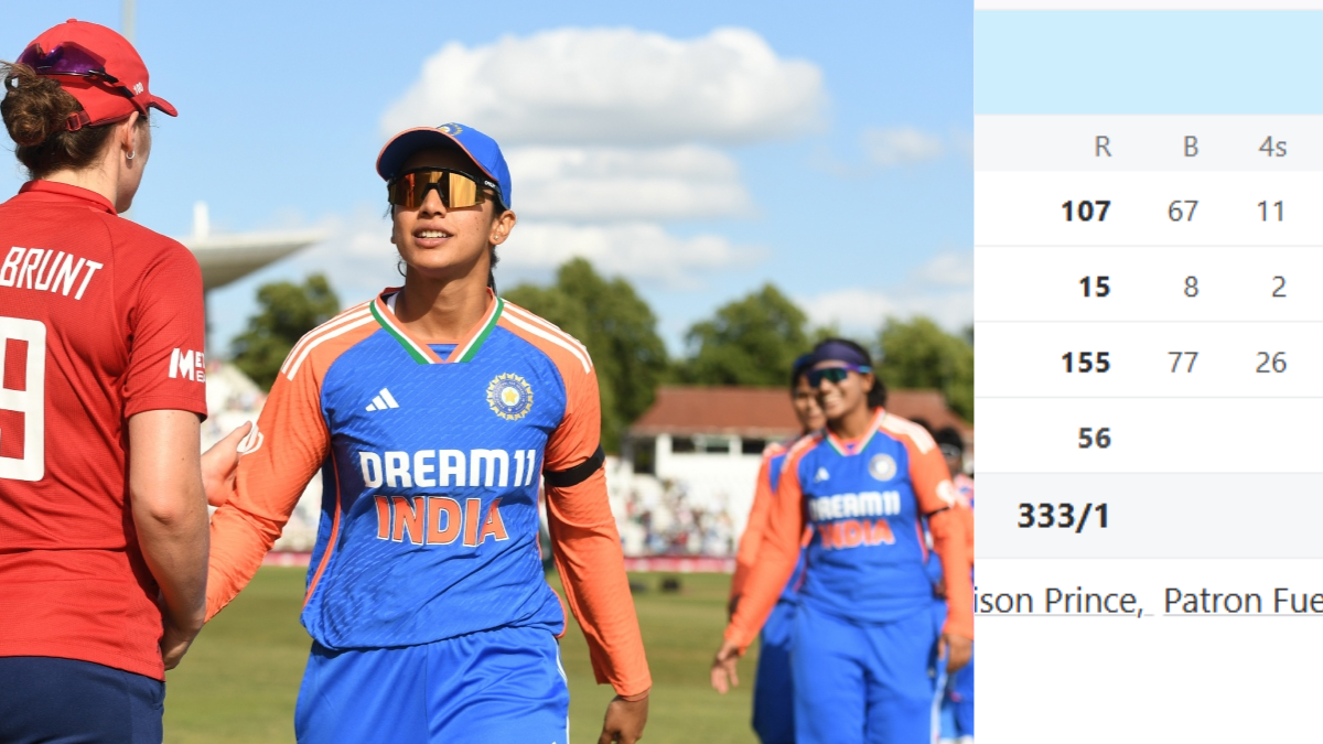 6,6,6,6,6,6..... The women's team of this country turned out to be ahead of India-England, making a score of 333/1 runs in the 20 over match.