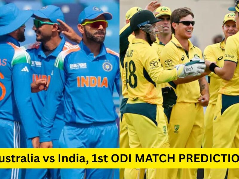 Australia vs India, 1st ODI Match Prediction: This team is 100% certain to win, you will see this score in the first innings.