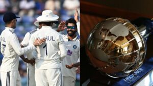 Team India and WTC Trophy