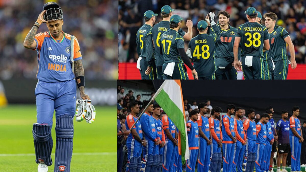 IND vs AUS, STATS: मेलबर्न टी20 में बने 10 बड़े रिकॉर्ड्स, सूर्या की कप्तानी में टीम इंडिया के नाम हुआ ये शर्मनाक स्टैट्स 1 IND vs AUS, STATS: मेलबर्न टी20 में बने 10 बड़े रिकॉर्ड्स, सूर्या की कप्तानी में टीम इंडिया के नाम हुआ ये शर्मनाक स्टैट्स