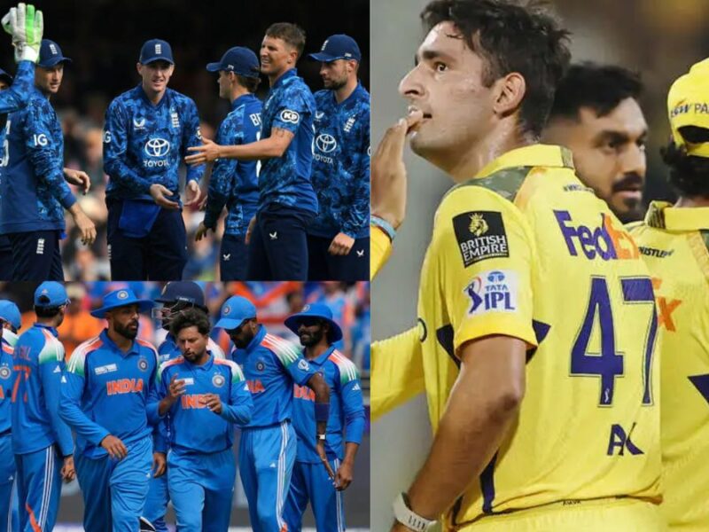 Team India squad for the 3 ODI matches against England includes 6 players from CSK, selected by the selectors.