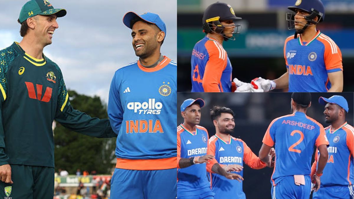 होबार्ट में होने वाले तीसरे टी20 के लिए टीम इंडिया की प्लेइंग इलेवन आई सामने, अभिषेक-गिल ओपनर, नंबर-3-4-5 पर ये खिलाड़ी 1 Team India's playing XI for the third T20 in Hobart has been revealed: Abhishek and Gill to open, these players at numbers 3, 4 and 5.