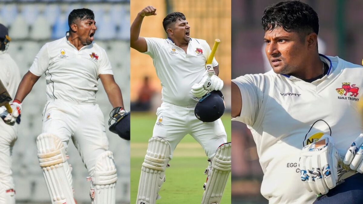 6,6,6,6,6,6..... 30 चौके 8 छक्के, रणजी में सरफराज खान की सुनामी, ठोक डाला तिहरा शतक 1 6,6,6,6,6,6..... 30 चौके 8 छक्के, रणजी में Sarfaraz Khan की सुनामी, ठोक डाला तिहरा शतक