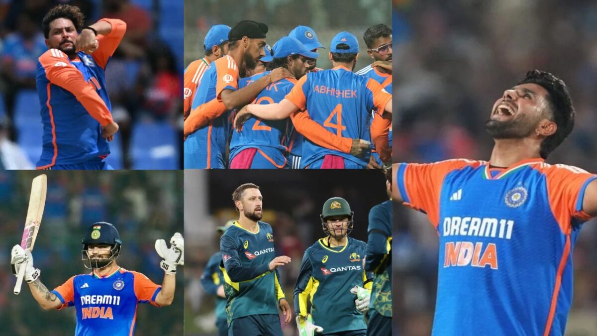 कुलदीप-रिंकू OUT, हर्षित राणा IN, कैनबरा में होने वाले पहले टी20 के लिए भारत की प्लेइंग 11 घोषित 1 कुलदीप-रिंकू OUT, हर्षित राणा IN, कैनबरा में होने वाले पहले टी20 के लिए India की प्लेइंग 11 घोषित