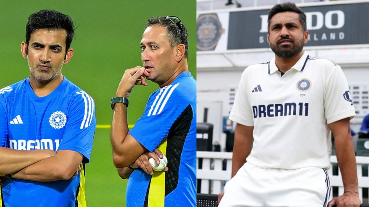 Seeing Team India's poor batting, Karun Nair took aim at Gambhir and Agarkar in a post, Ashwin also made fun of him.