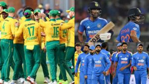 The Indian team for the three-match ODI series against South Africa has been announced, with young players like Abhishek, Ishan, Ruturaj, and Tilak included in the squad.