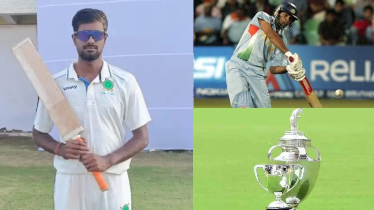 6,6,6,6,6,6,6..... Ranji में ये बल्लेबाज युवराज सिंह से निकला 4 कदम आगे, 6 नहीं लगातार लगा डाले 8 छक्के