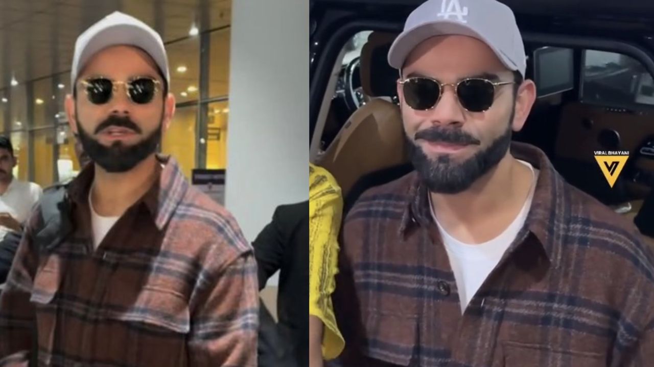 VIDEO: ODI सीरीज खेलने के लिए भारत पहुंचे Virat Kohli, चश्मे और कैप लगाकर नए लुक में आए नज