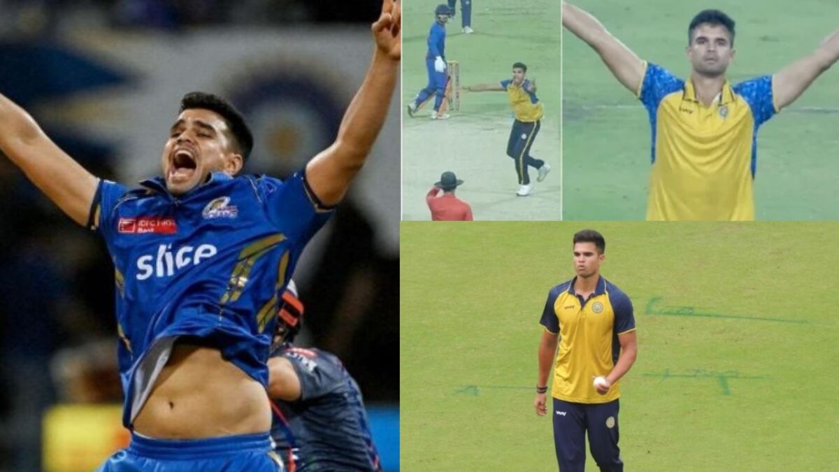 W,W,W.... Arjun Tendulkar के ऑलराउंड प्रदर्शन से जीता गोवा, 4 ओवर में 17 रन देकर चटकाए 3 विकेट, बल्ले से भी बनाए रन