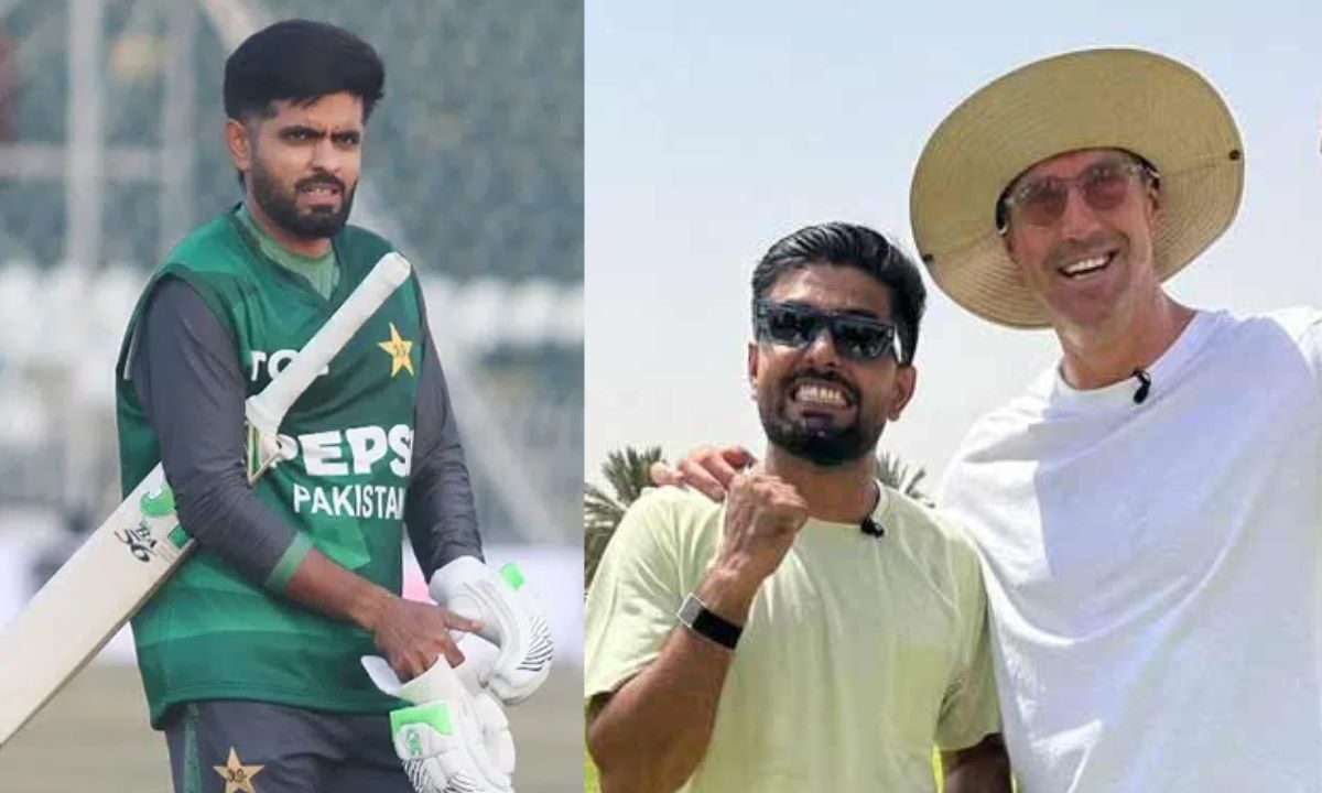 केविन पीटरसन के साथ गलत अंग्रेजी बोलते हुए कैमरे में कैद हुए Babar Azam, 'goosebumps' को बोले 'boosebump'