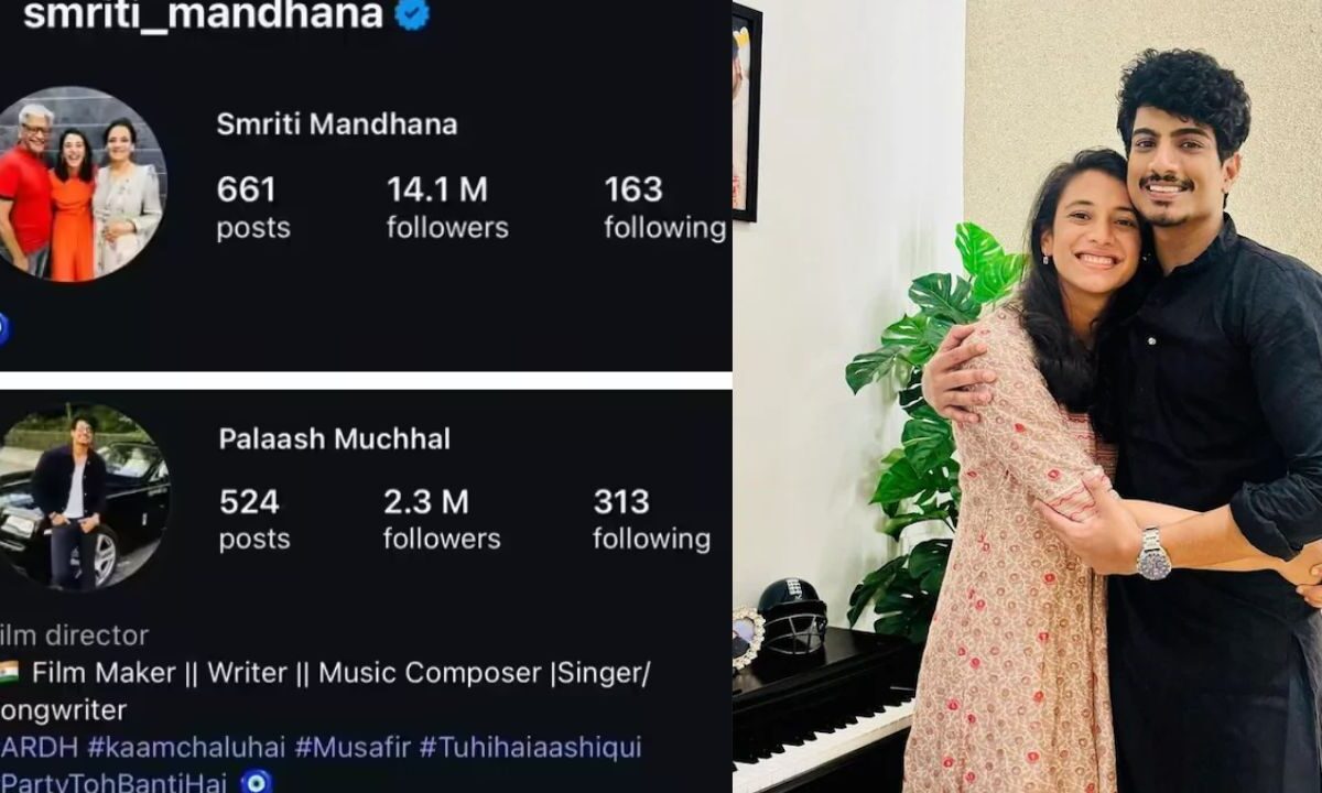Smriti Mandhana-पलाश मुच्छल दोनों ने इंस्टाग्राम बायो किया अपडेट, लगाई 'नजर न लगे' वाला इमोजी, अब जल्द बज सकती शहनाई