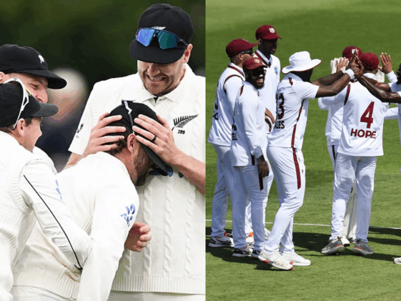 NZ vs WI: वेस्टइंडीज का पलटवार, 278 रन पर न्यूजीलैंड को रोका, मेहमानों का स्कोर दूसरी पारी में 32/2 रन
