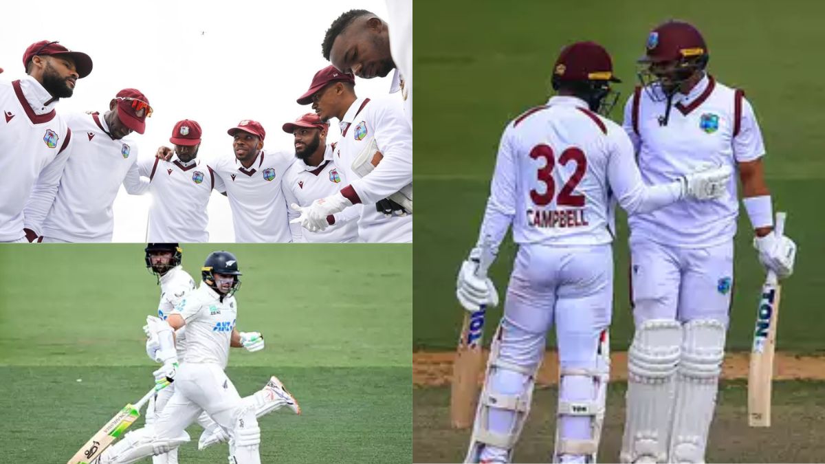 NZ vs WI: West Indies give a strong reply to New Zealand's 575 runs, scoring 381/6 in their first innings; the match is heading towards a draw.