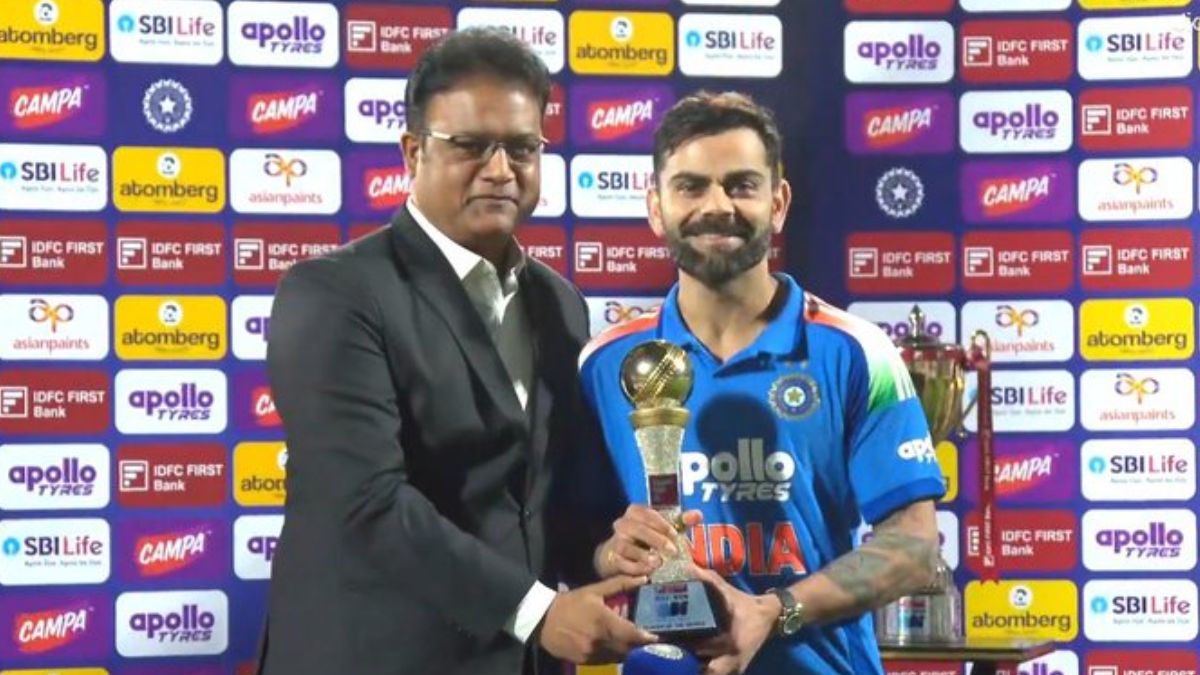Virat Kohli became the player of the series