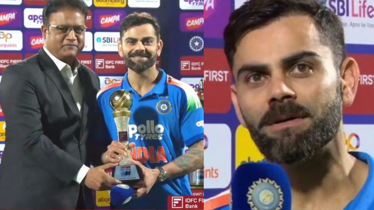 Virat Kohli praised himself after winning the Player of the Series award, saying, "The way I played..."