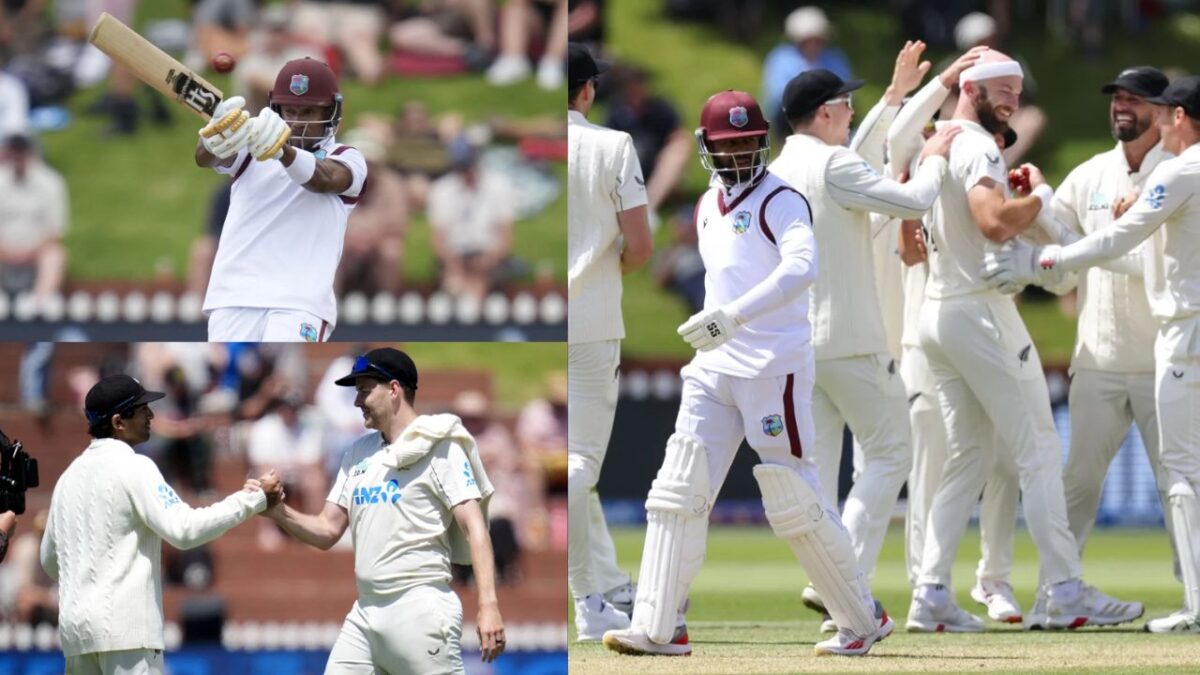 NZ vs WI: दूसरे टेस्ट में New Zealand ने वेस्टइंडीज को 9 विकेट से हराया, सीरीज में बना ली 1-0 की बढ़त