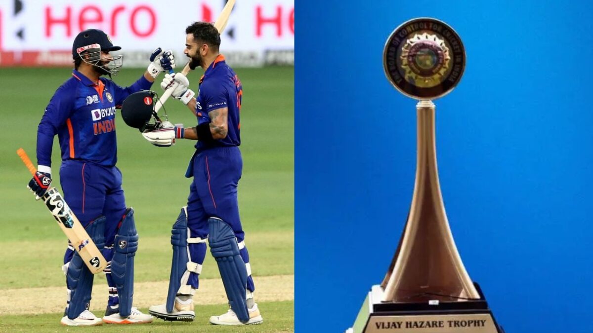 विजय हजारे वनडे टूर्नामेंट के लिए Delhi की टीम का हुआ ऐलान, पंत बने कप्तान, कोहली को भी मिली जगह