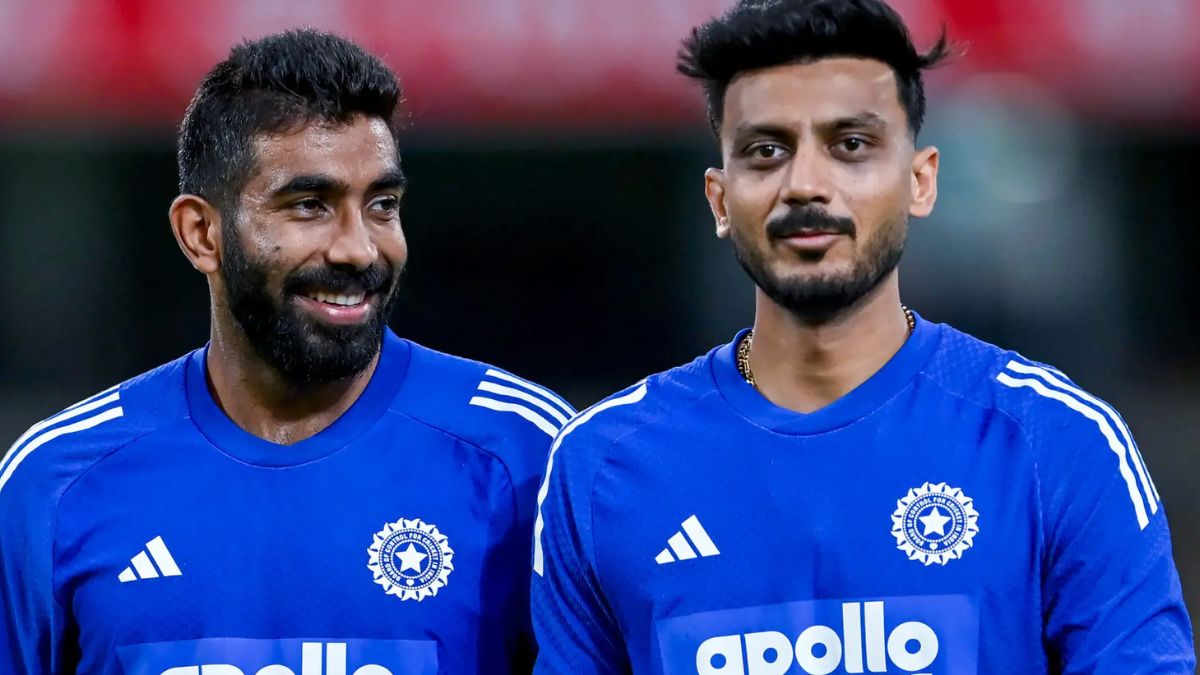 Axar Patel and Jasprit Bumrah