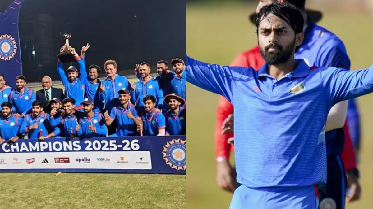 Who is Atharva Taide? The player who scored a century in the Vijay Hazare Trophy final, leading Vidarbh to victory.