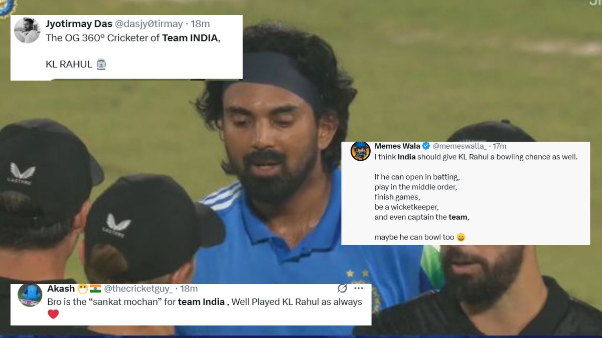 KL Rahul hit a six on the last ball to secure the win for his team, and fans erupted with joy on the internet, giving these reactions.