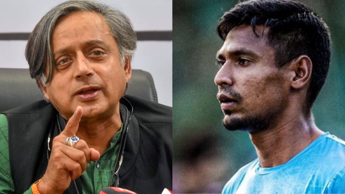 Congress leader Shashi Tharoor has come out in support of Mustafizur Rahman, saying, "He should be allowed to play..."