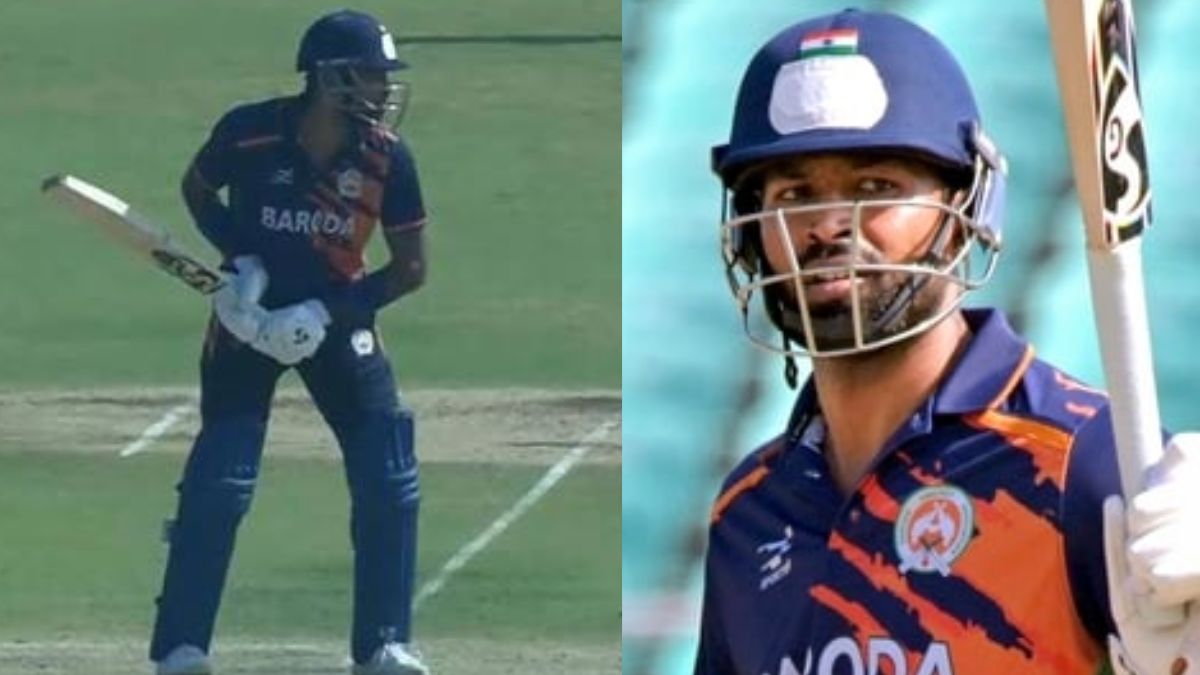 Hardik Pandya's bat roared once again in the Vijay Hazare Trophy, smashing a half-century in just 19 balls and playing a historic innings.