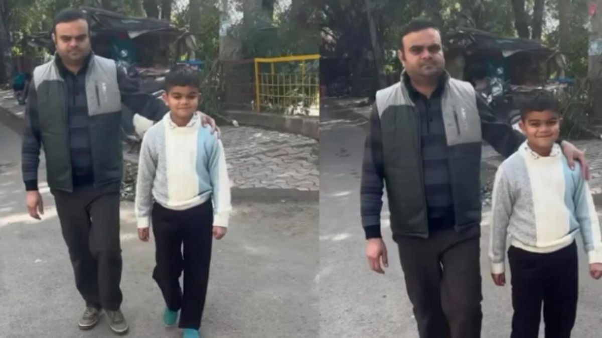 A picture of Virat Kohli's lookalike's father has surfaced.