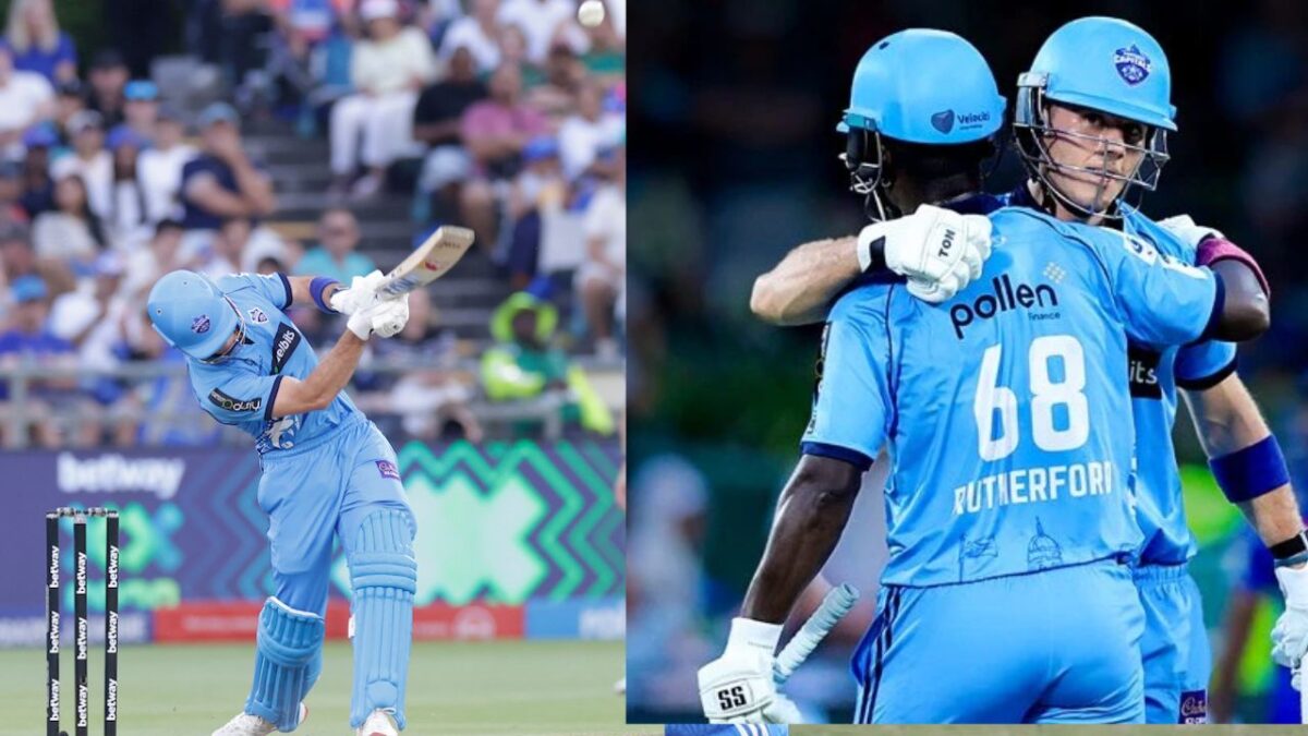 6,6,6,6,4,4,4.... CSK के Dewald Brevis का SA20 में धमाका, 276 के स्ट्राइक रेट से खेली पारी, अंतिम 3 ओवर में जोड़े 72 रन