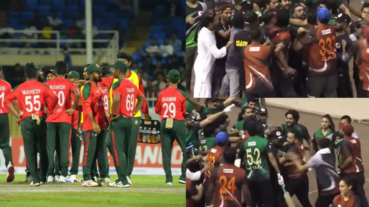VIDEO: Bangladesh में क्रिकेट का मैदान बना अखाड़ा, आपस में लड़झगड़ कर 6 लोग पहुंचे अस्पताल