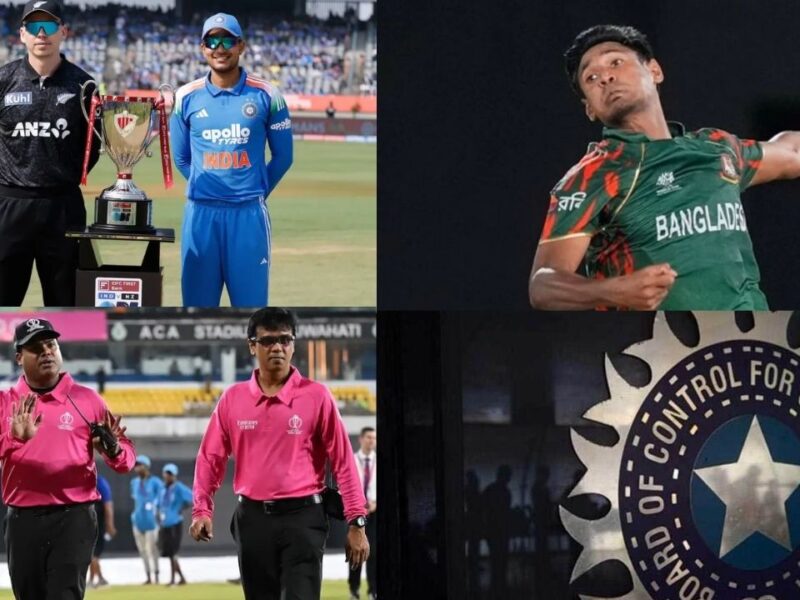 मुस्ताफिजुर रहमान को तो किया बाहर, लेकिन BCCI ने Rajkot वनडे के लिए हायर किया बांग्लादेशी अंपायर