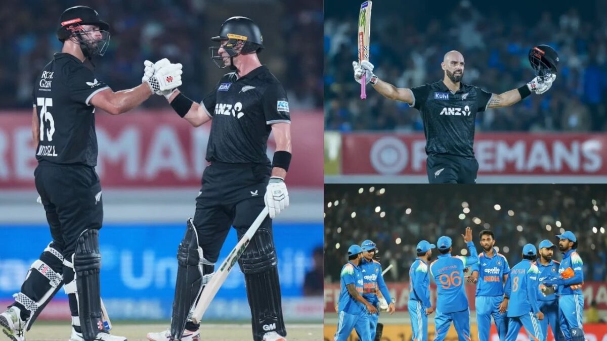 IND vs NZ 2nd ODI: मिचेल-यंग के सामने भारतीय गेंदबाजों ने कटाई नाक, राजकोट में न्यूजीलैंड ने भारत को चटाई धूल, राहुल का शतक गया बेकार 1
