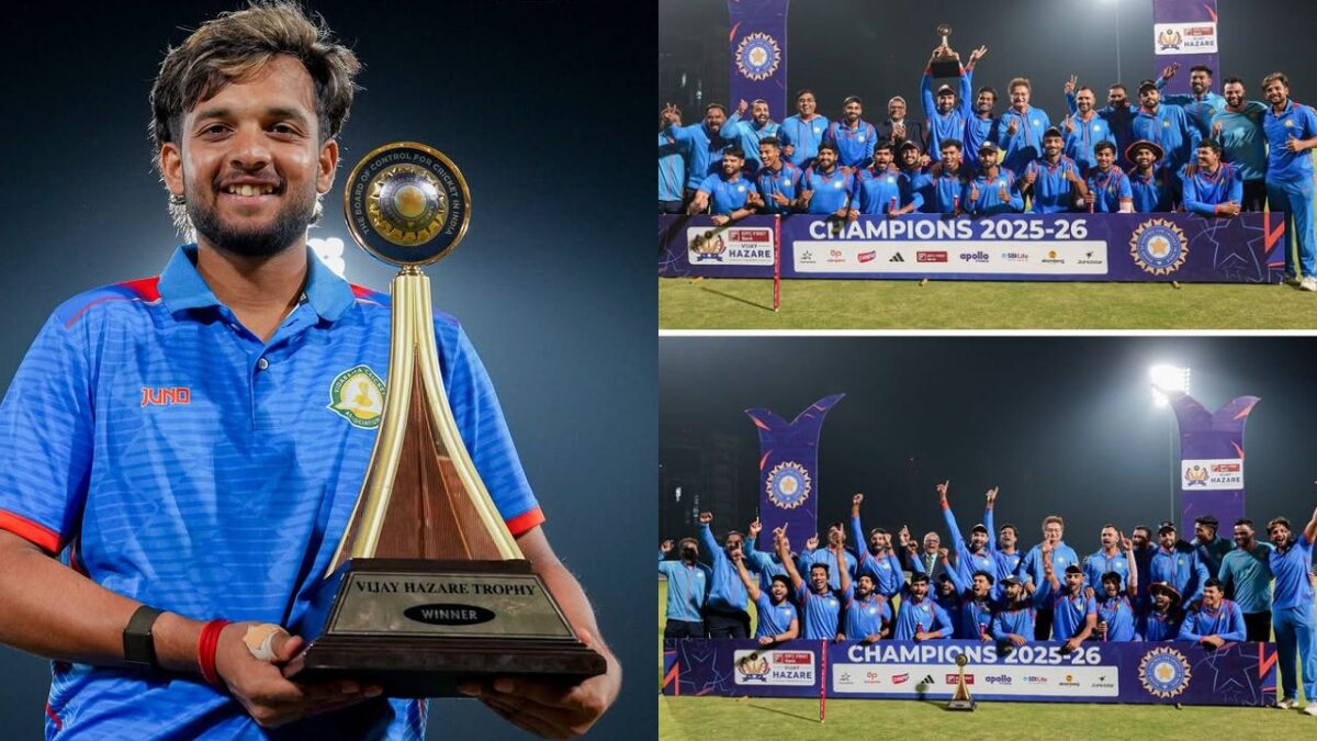 23 साल के हर्ष दुबे ने रचा इतिहास, विजय हजारे ट्रॉफी के फाइनल में सौराष्ट्र को हराकर Vidarbha को बनाया चैंपियन