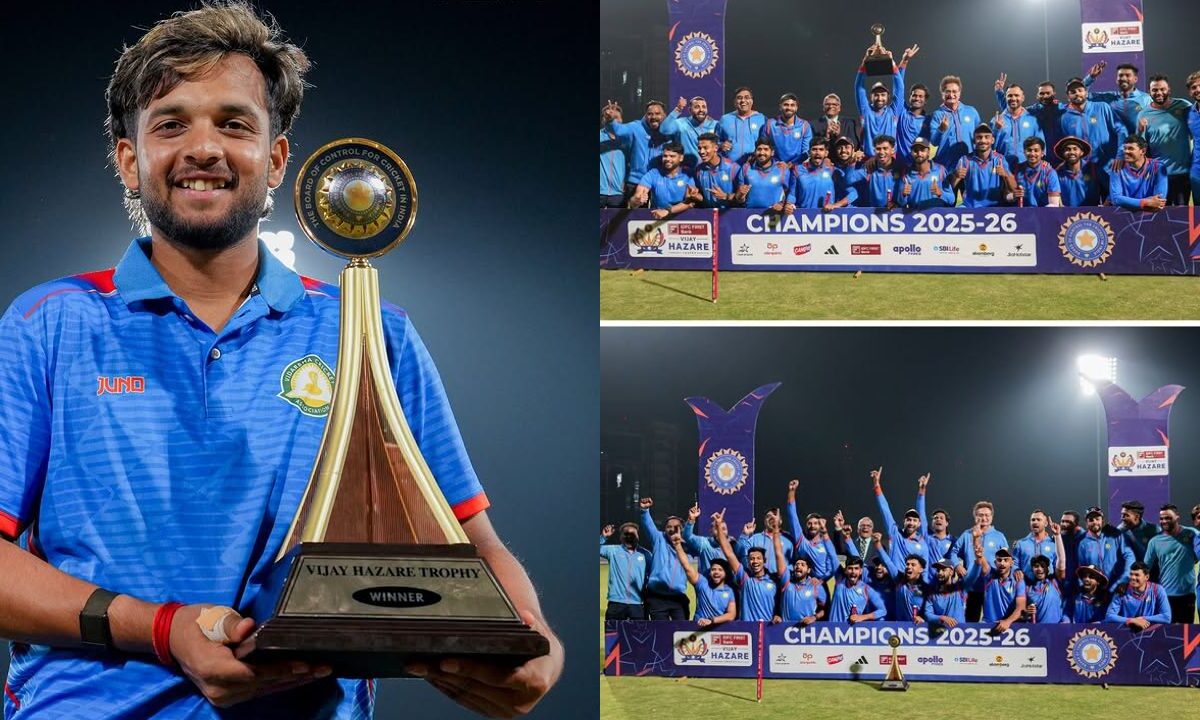 23 साल के हर्ष दुबे ने रचा इतिहास, विजय हजारे ट्रॉफी के फाइनल में सौराष्ट्र को हराकर Vidarbha को बनाया चैंपियन