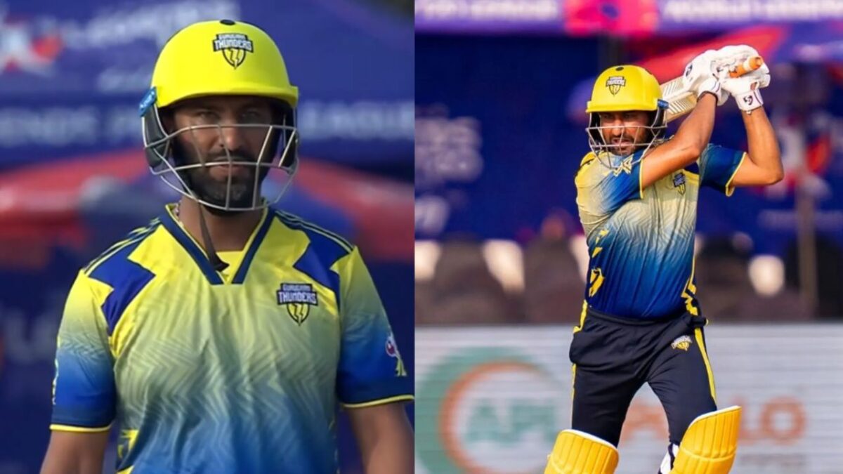 4,4,4,4,4,4..... टी20 मैच में Cheteshwar Pujara ने मचाया कोहराम, खेल डाली 99 रन की पारी, मात्र 60 गेंदों पर बनाए रन