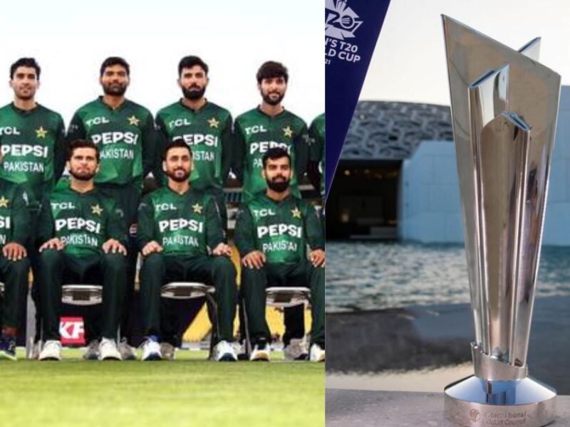 Pakistan's squad for the T20 World Cup has been announced, including Agha (captain), Babar, Rauf, Shaheen, Fakhar...