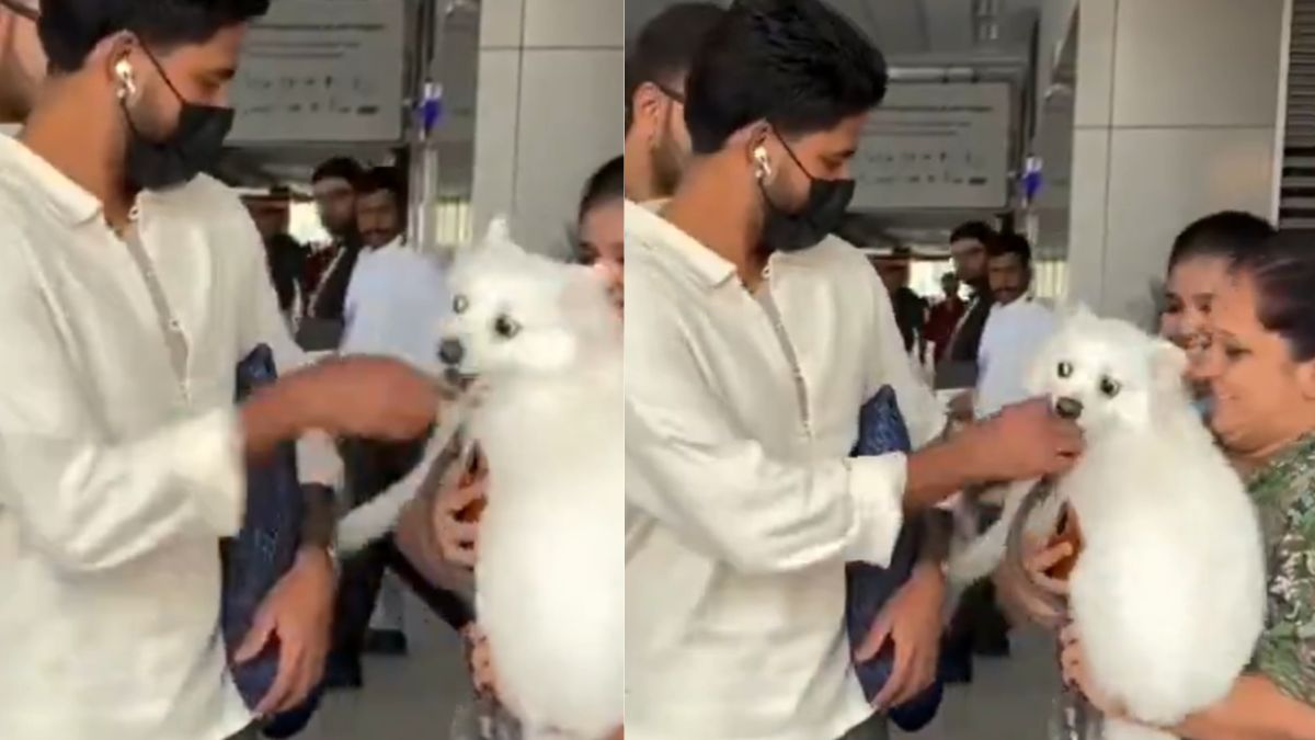VIDEO: Shreyas Iyer narrowly escapes being bitten by a dog; the terrifying video goes viral.
