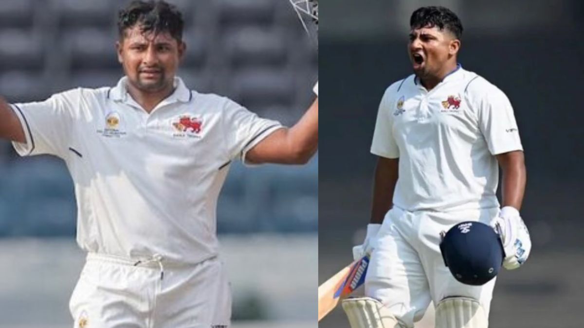 6,6,6,6,6,6,6..... Sarfaraz Khan's rampage in the Ranji Trophy: He played an explosive innings of 227 runs, hitting 19 fours and 9 sixes.