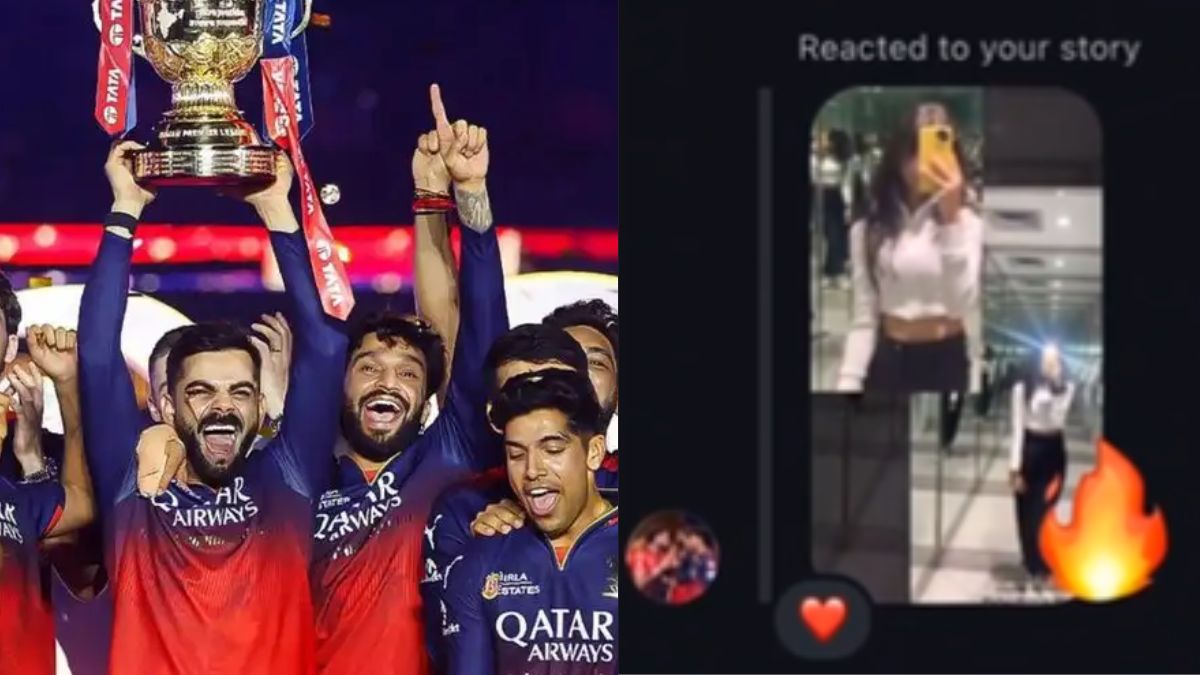 The girlfriend of an RCB champion player leaked their chat history and accused him of cheating.